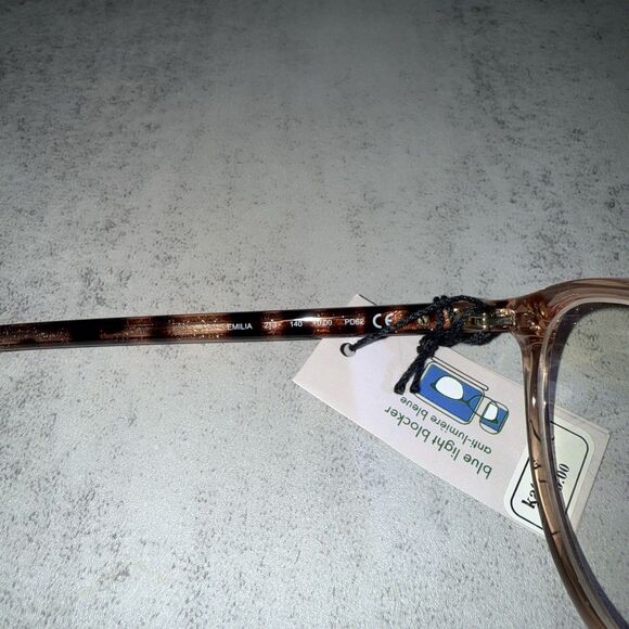 Kate Spade Emilia Cat Eye Reading Glasses Crystal Beige/Demo Lens - Picture 14 of 15